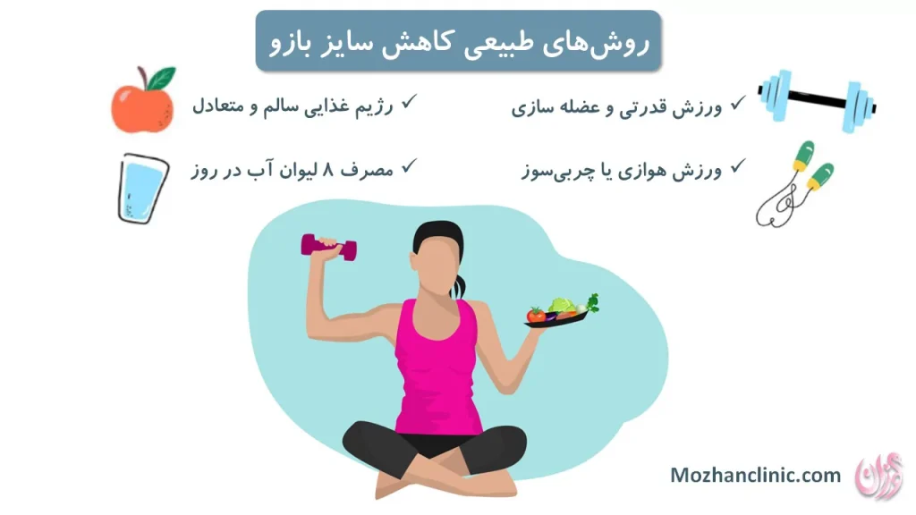 روشهای طبیعی برای کاهش سایز بازوها: